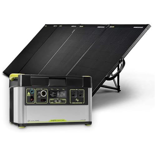 Portable Power Station, 1,000 W, Solar-Powered Generator J3869