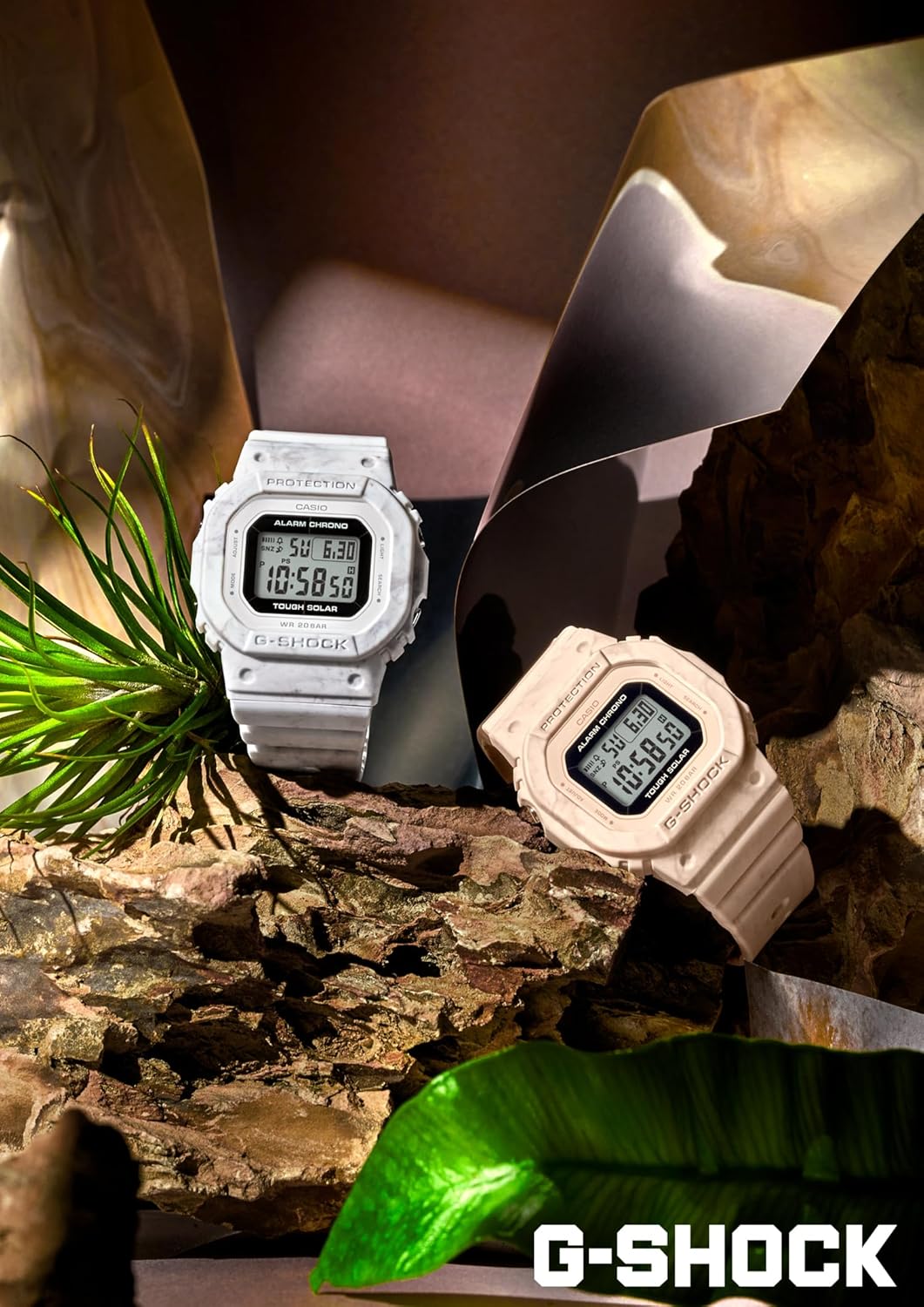 Pink Tough Solar Wristwatch E6876