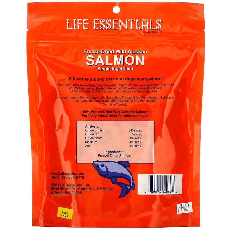 Freeze Dried Wild Alaskan Salmon Treats 5 oz V6941