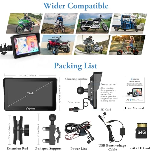 7 inch Waterproof Touchscreen GPS Navigation U488314