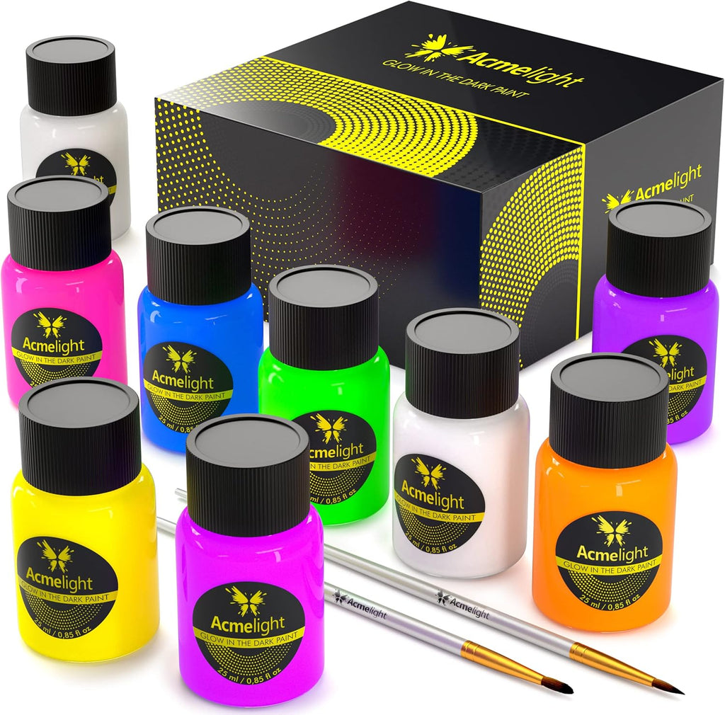 Glow in the Dark Acrylic Paint Set D818