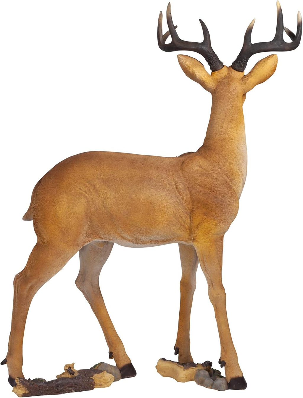 Woodland Buck Deer Garden Statue, 23 Inches Wide, 13 Inches Deep, 37 Inches High Q121