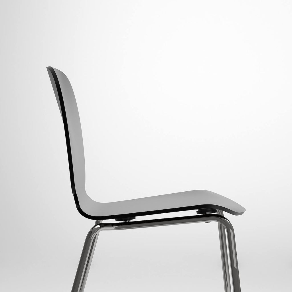Black Chrome Plated Chair F2853