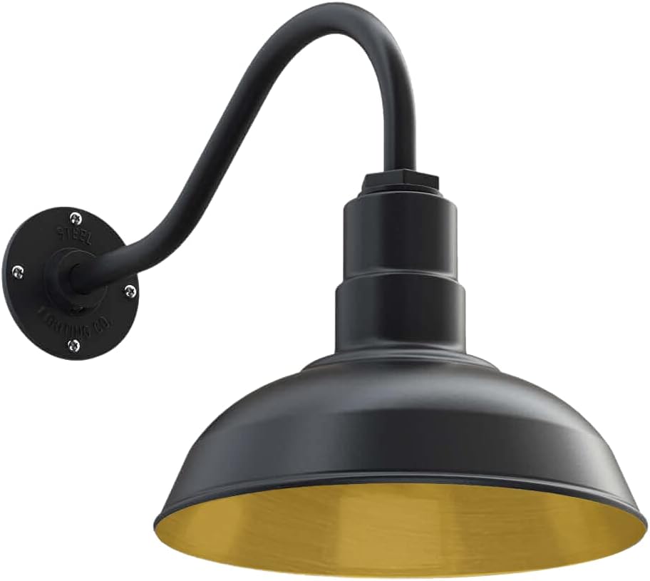 Matte Black Gooseneck Barn Light C949