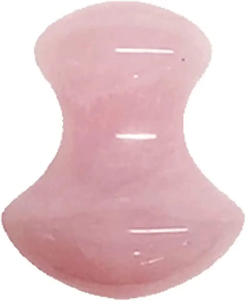 Rose Quartz Gua Sha Scraper Board and Jade Roller Set D974889