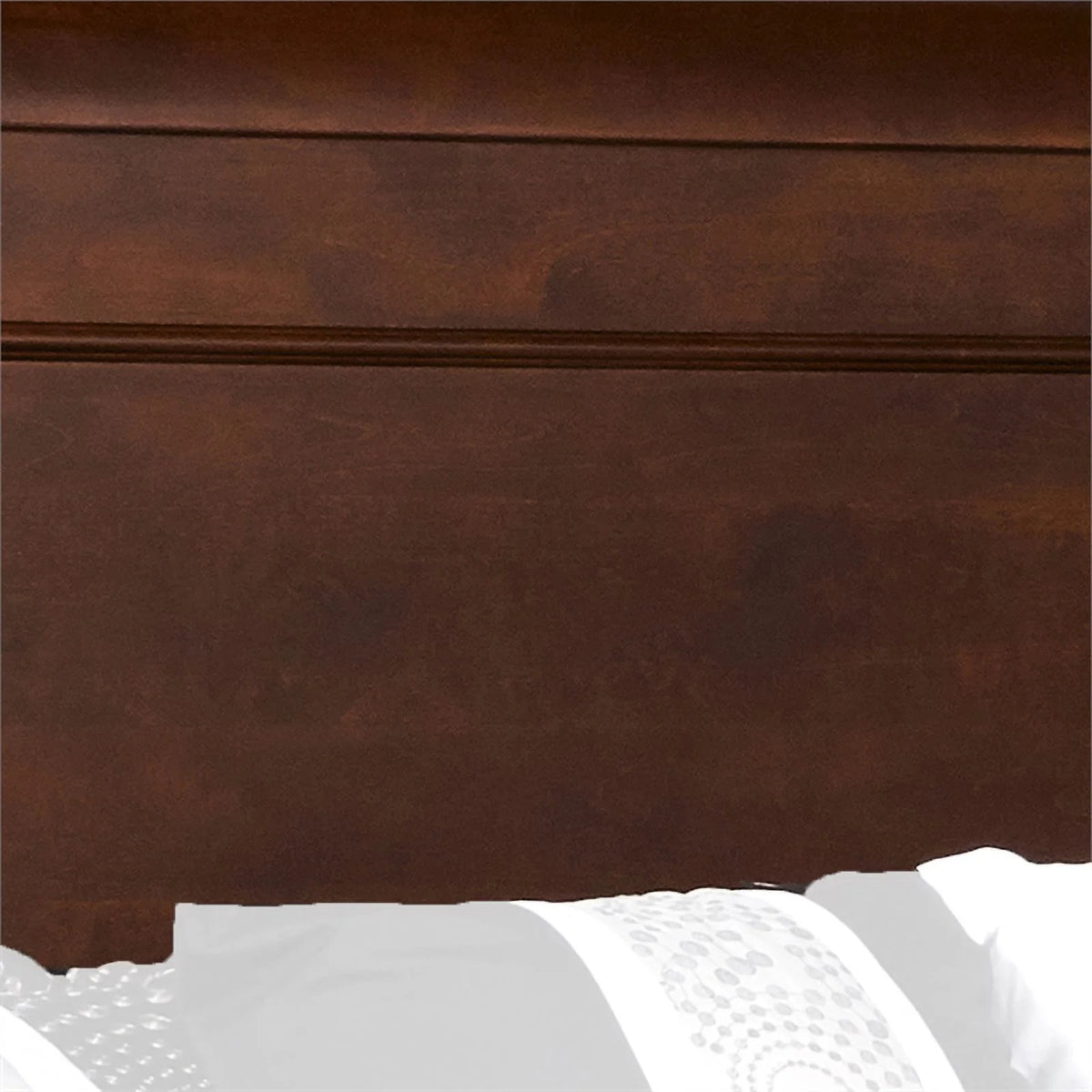 Full Size Wooden Sleigh Headboard with Curved Back Brown X1565