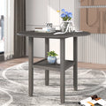 Round Drop Leaf Kitchen Dining Table with Shelf X67739