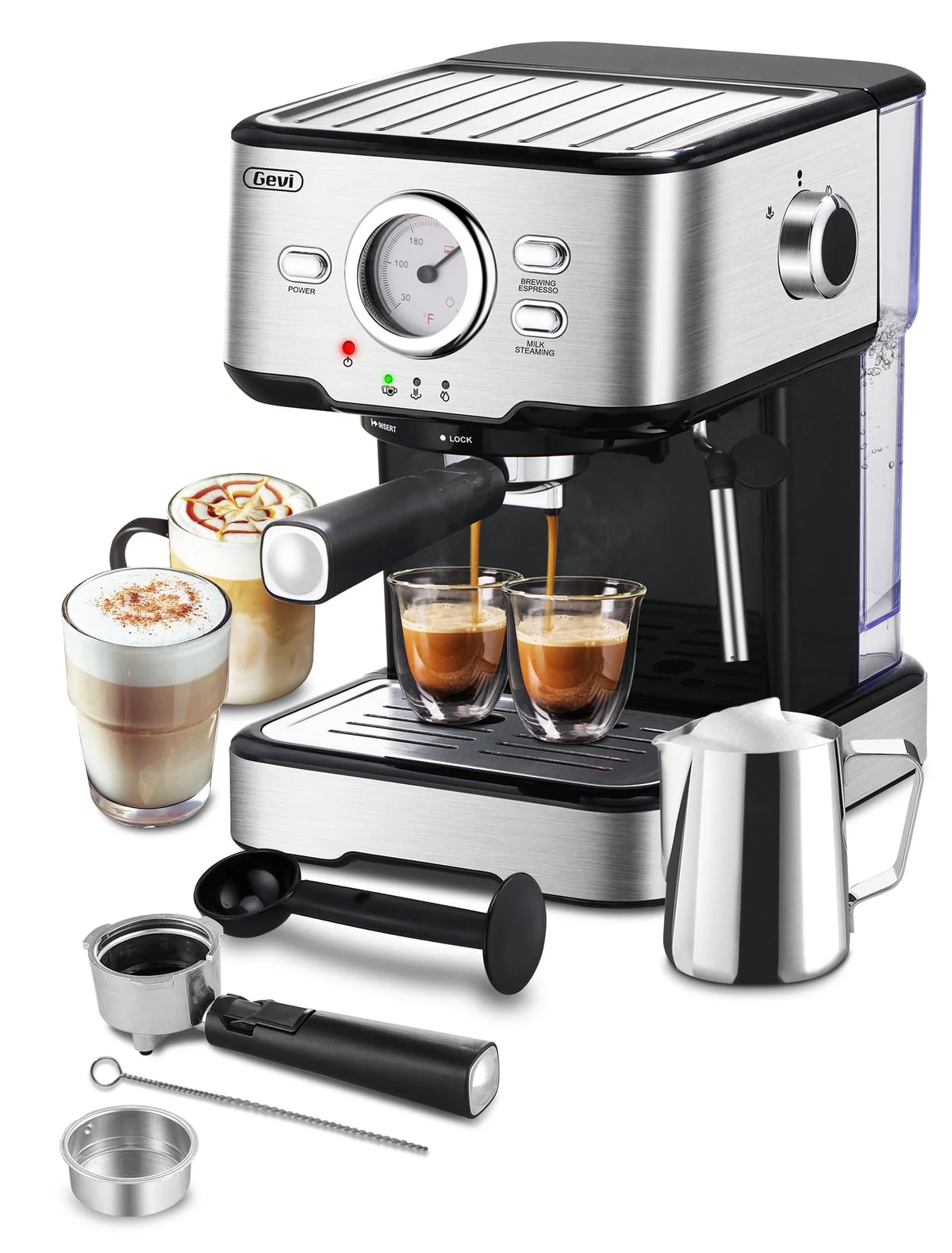 15 Bar Espresso Machine with Steamer C50428