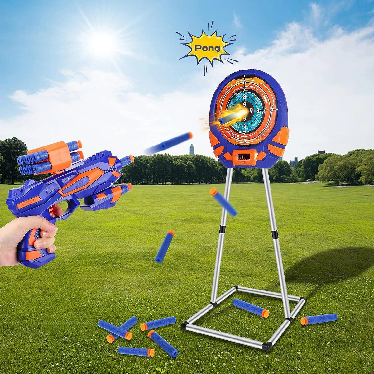 Electronic Scoring Shooting Target for Toy Guns and Foam Darts B207