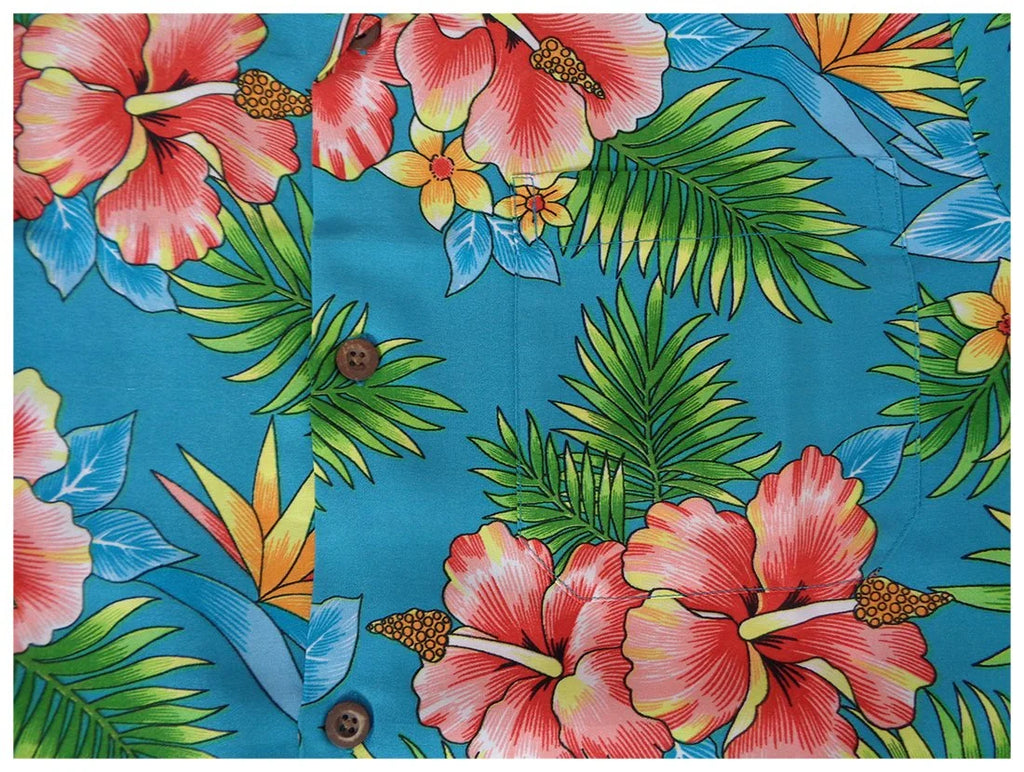 Turquoise Hawaiian Shirt E987809