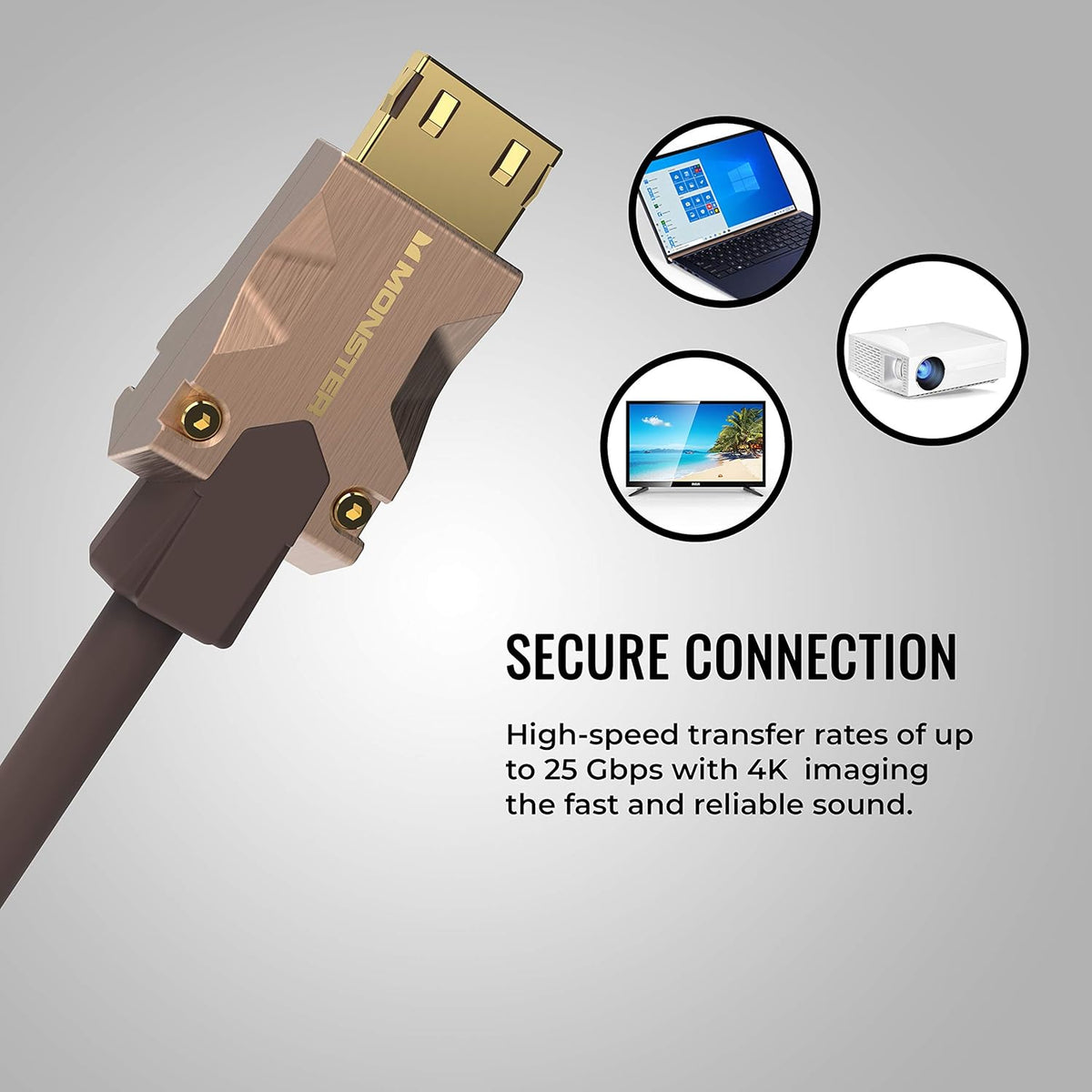 Certified Premium Ultra High Speed HDMI Cable - 2.0 4K 60Hz, 25 Gbps - 5 Meters (16.4 Ft) J5738