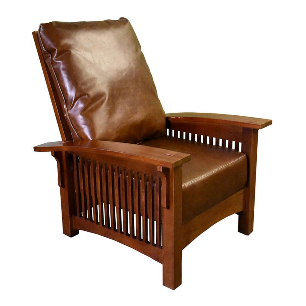Brown Leather Morris Chair I6250