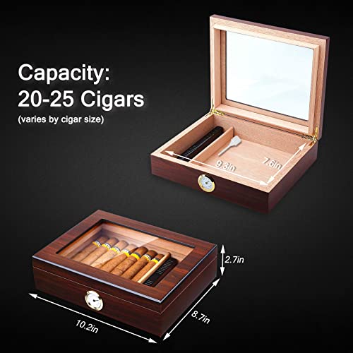 Cedar Cigar Humidor with Humidifier and Hygrometer H440542