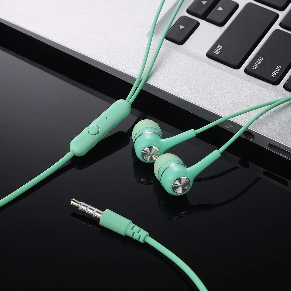 50 Packs Multi Colored Earbuds Headphones with Microphone G949
