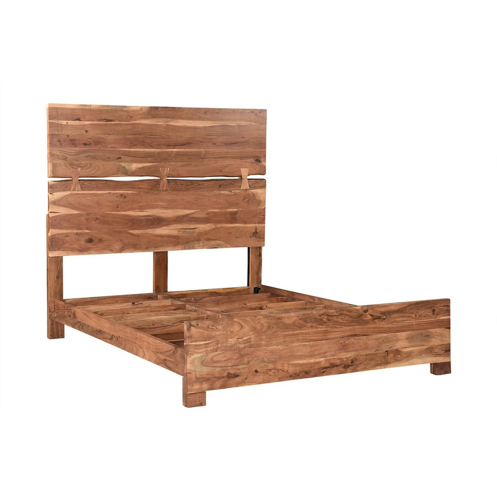 Solid Wood 3-piece King Bedroom Set in Brown N945