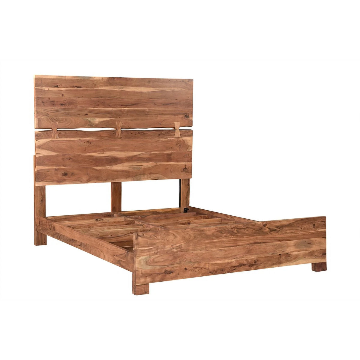 Solid Wood 3-piece King Bedroom Set in Brown N945
