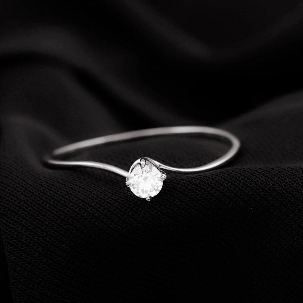 925 Sterling Silver Solitaire Ring C86803