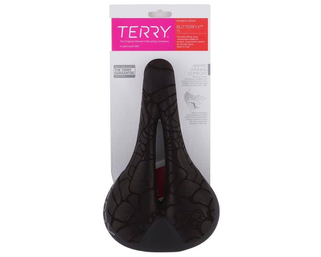 Black Terry Butterfly Ti Saddle K999