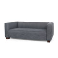 Charcoal Fabric Upholstered Loveseat L8011
