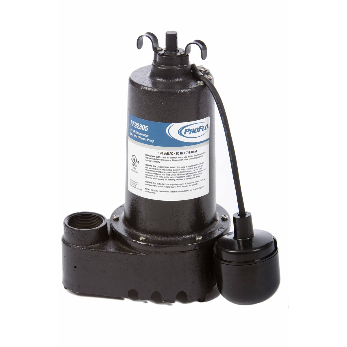 1/3 HP Cast Iron Effluent Pump X95985