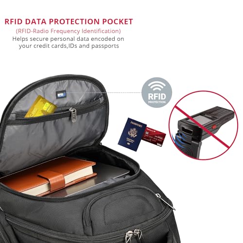 Large Backpack with USB Charging Port and RFID Protection X907