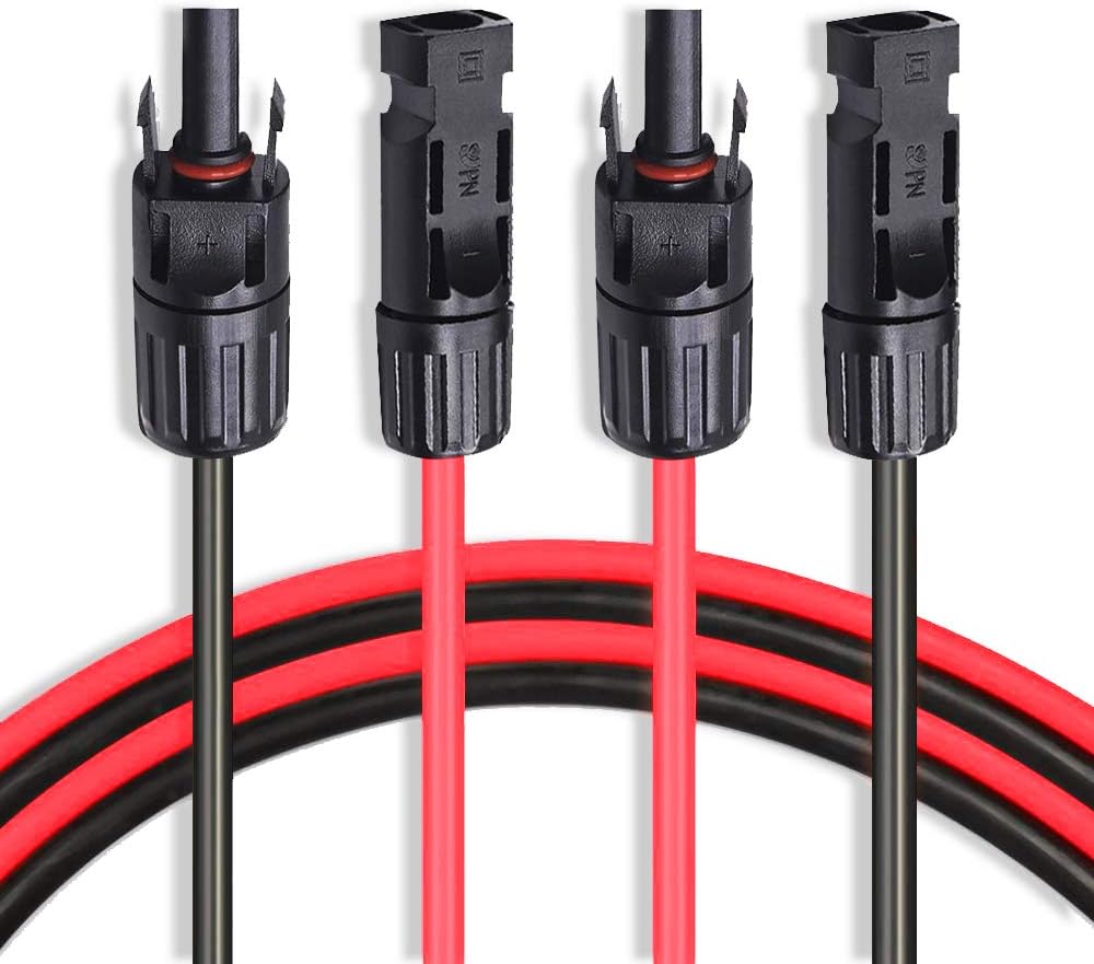 10 AWG 40 Feet Solar Extension Cable with Female and Male Connector W960