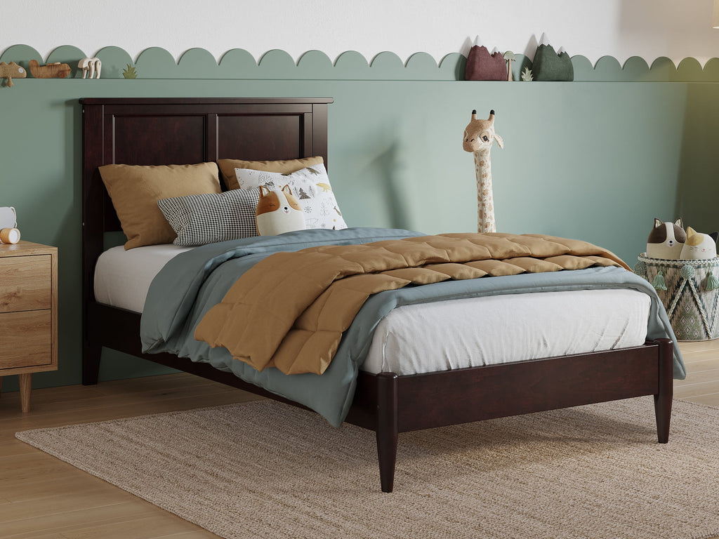 Twin Solid Wood Low Profile Platform Bed A46919