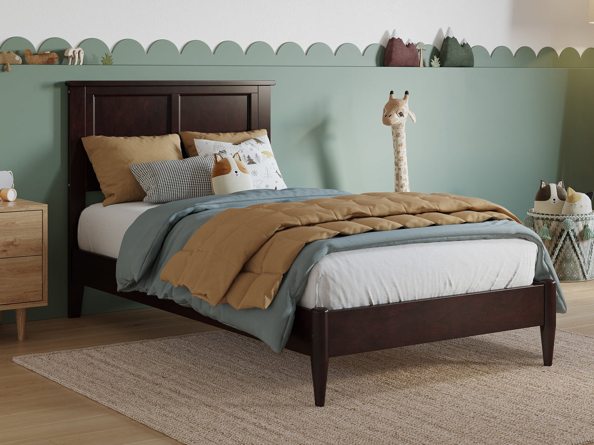 Twin Solid Wood Low Profile Platform Bed A46919