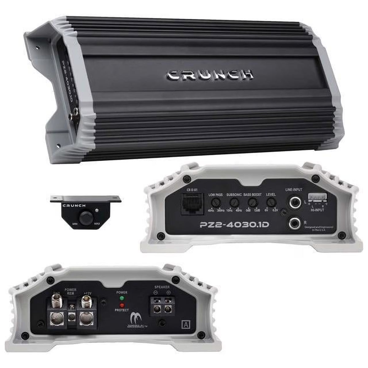 Compact 4000w Mono Car Amplifier with Bass Remote J2254