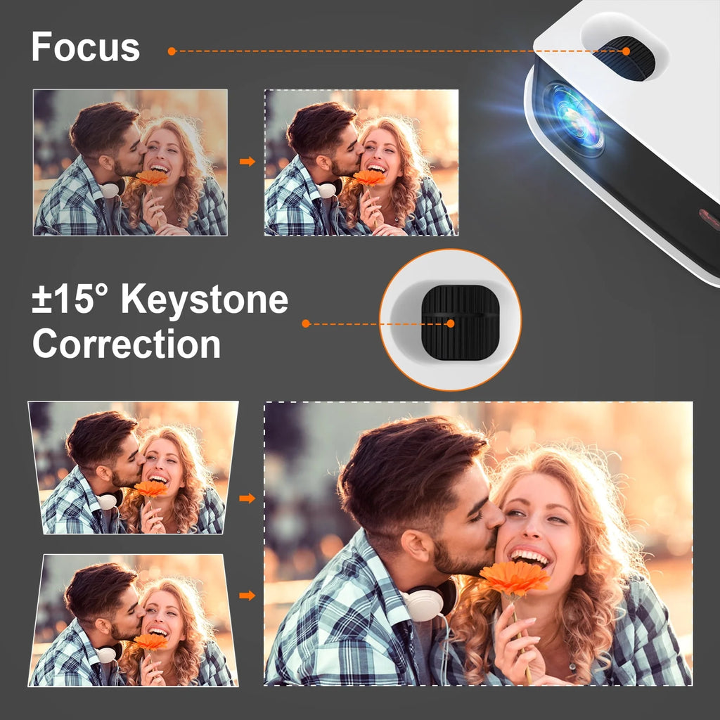 Mini Projector 720P Portable Full HD Home Theater Projector P677