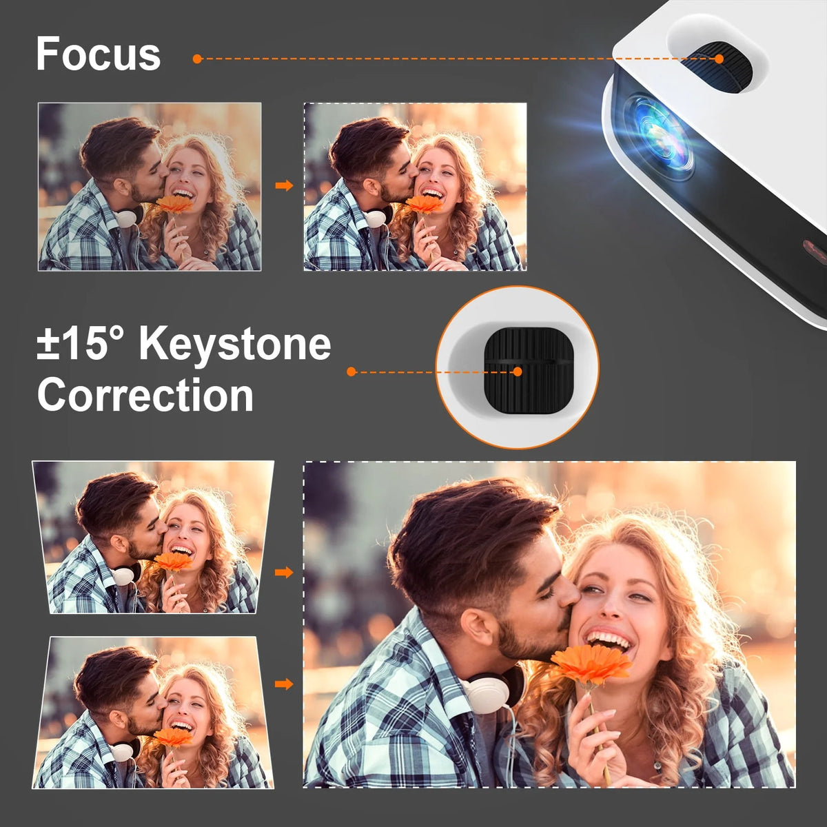 Mini Projector 720P Portable Full HD Home Theater Projector P677