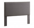 Gray Full Queen Size Wooden Headboard A182184