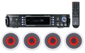 1000w Bluetooth Receiver with 4 In-Ceiling 6.5" Speakers U407306