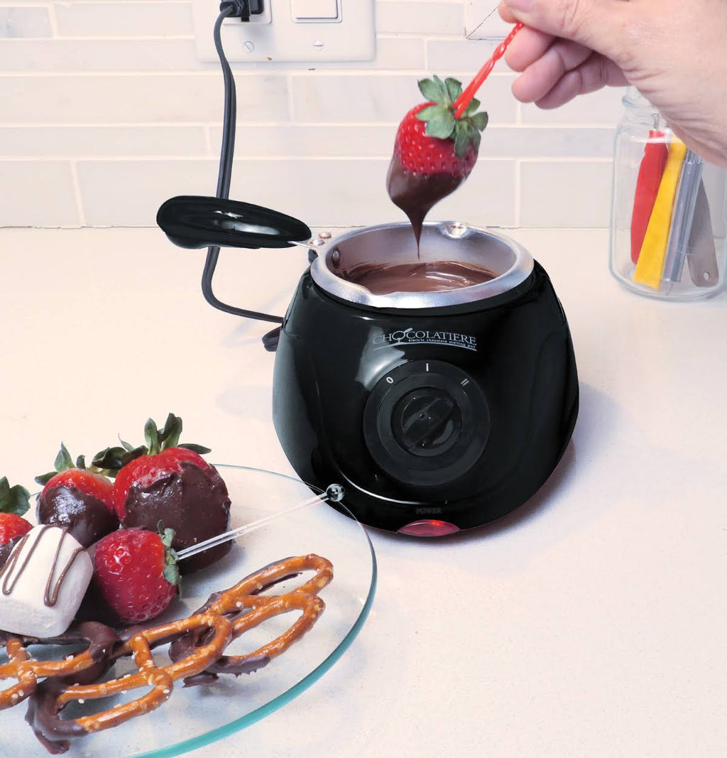 Black Chocolatiere Mini Fondue Pot and Candy-Maker Z3431