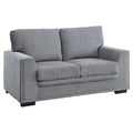 Dark Gray Chenille Loveseat O6365