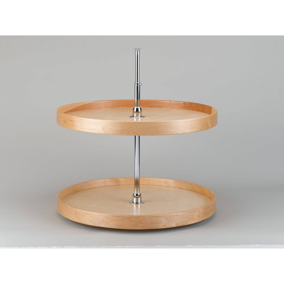 Natural Wood 2-Shelf Lazy Susan U493516