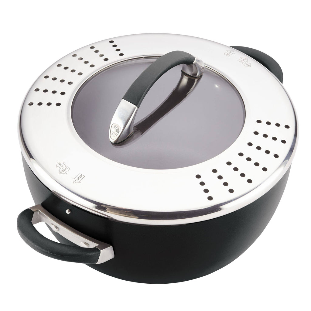 5.5-Quart Covered Straining Casserole I70436