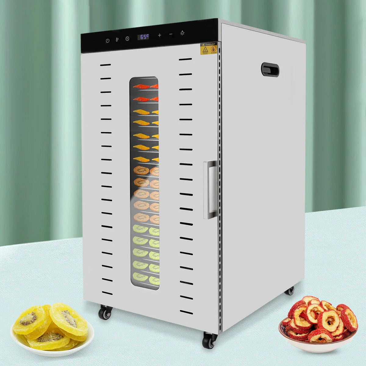 1700W Multi-Tier Electric Food Dehydrator with 20 Stainless Steel Trays T450