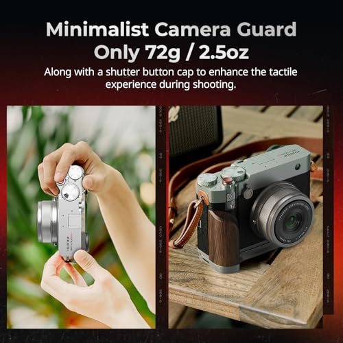 Wooden Handgrip with Dual-Sided Grip and Quick Release Plate Y525