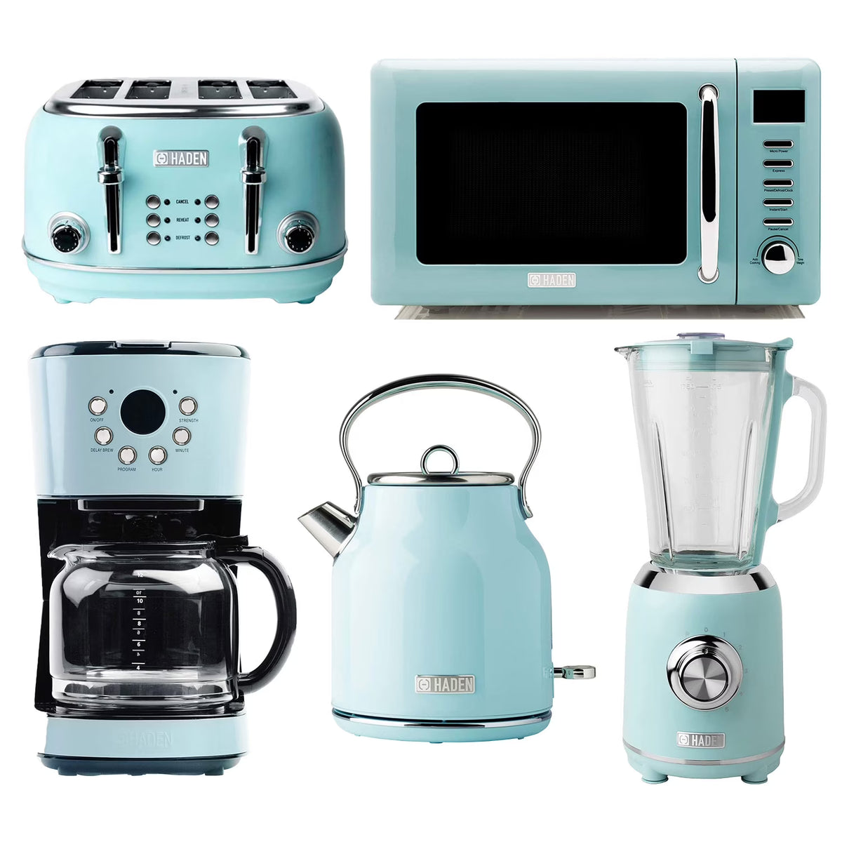 Blue Kitchen Appliance Set W2074