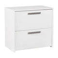 White 2-Drawer Engineered Wood File Cabinet R72296