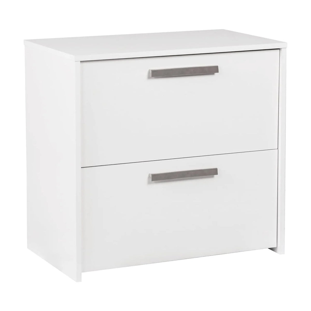 White 2-Drawer Engineered Wood File Cabinet R72296