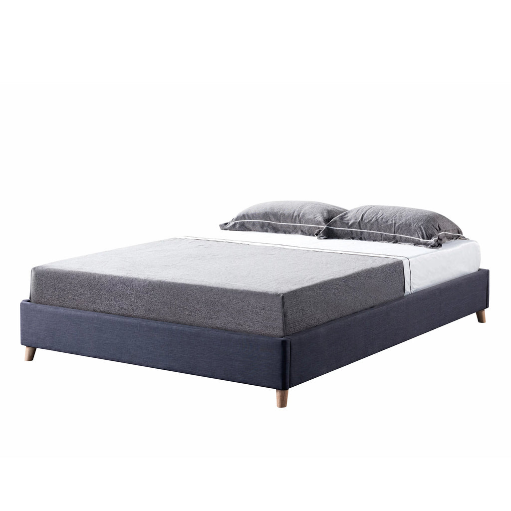 Queen Platform Bed Frame Dark Grey K7510