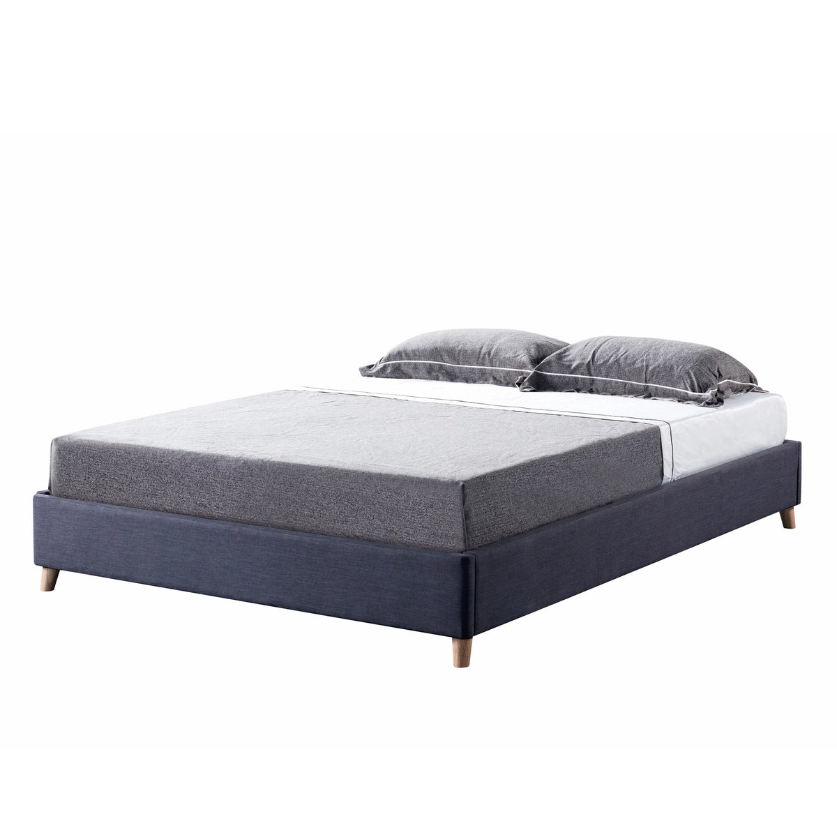 Queen Platform Bed Frame Dark Grey K7510