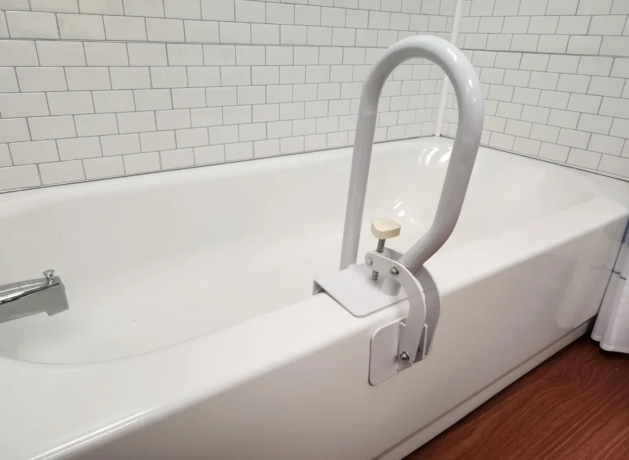 Fiberglass Bath Safety Grab Bar, White, 200 lb Capacity K591