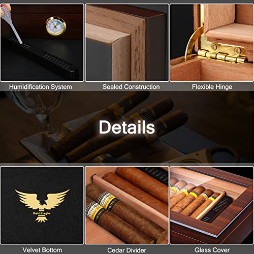 Cedar Cigar Humidor with Humidifier and Hygrometer H440542