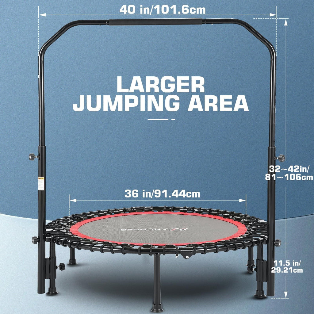 Foldable Mini Trampoline with Bungees I278