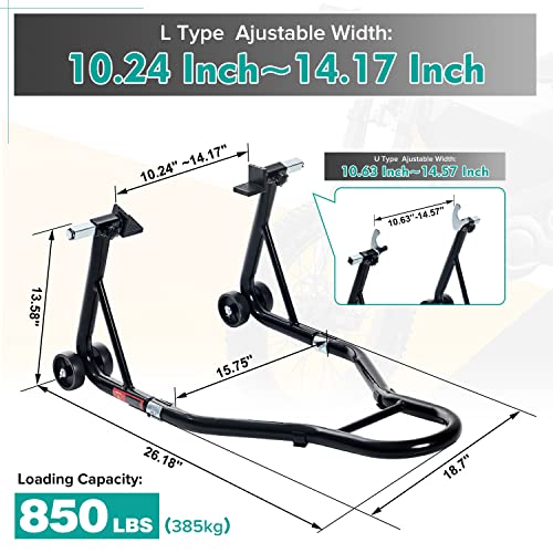Motorcycle Rear Wheel Lift Stand Red Q1255