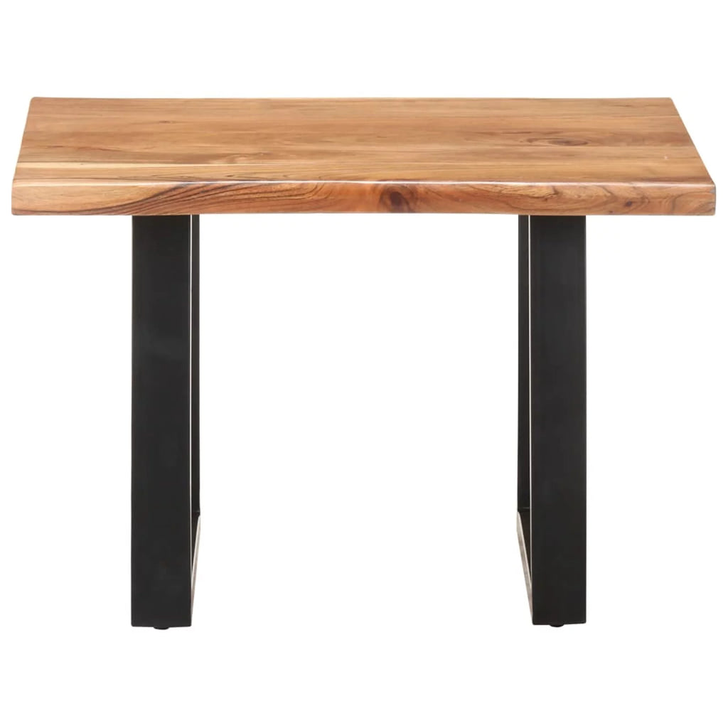 Acacia Wood Coffee Table with Iron Legs Q790