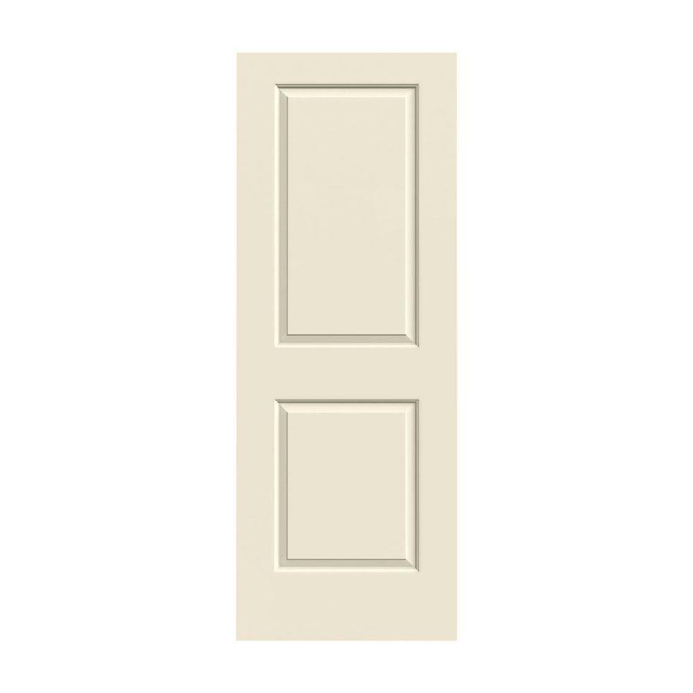 Primed 2-Panel Solid Core Molded Composite Slab Door 32-in x 80-in Y6455